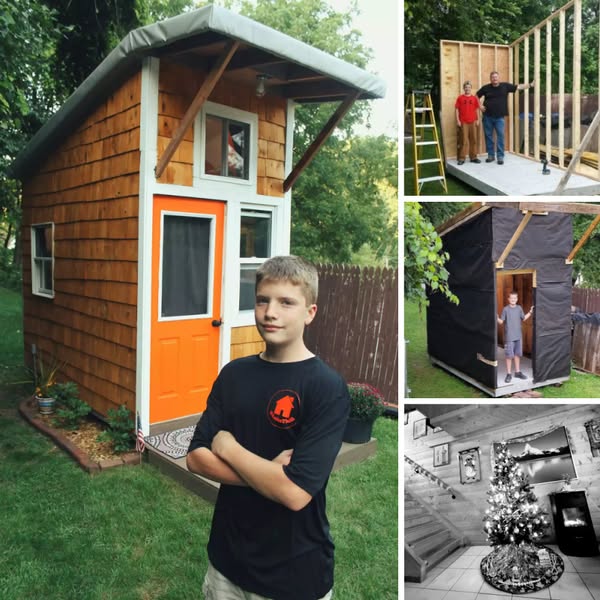 Por menos de 2000 dólares, este niño construyó su propia casa