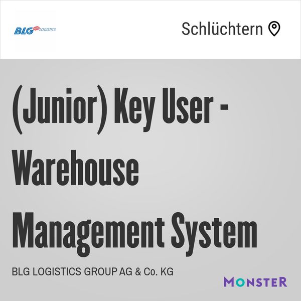 (Junior) Key User - Warehouse Management System