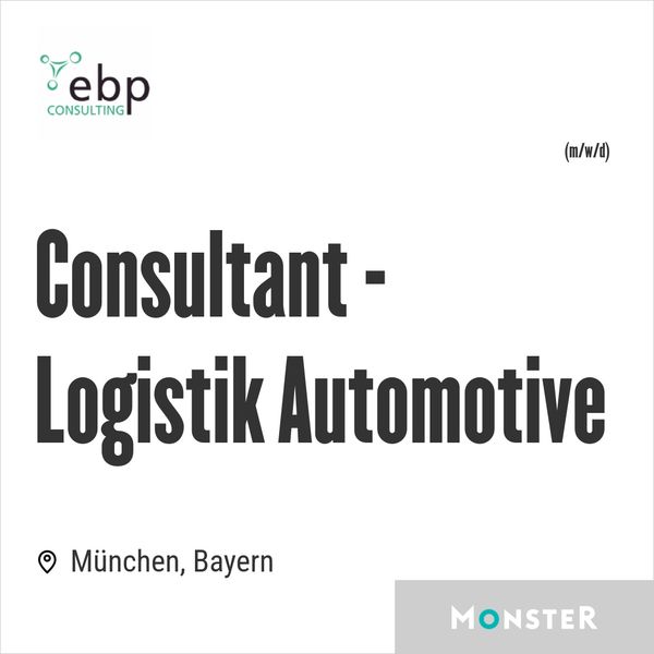 Consultant - Logistik Automotive