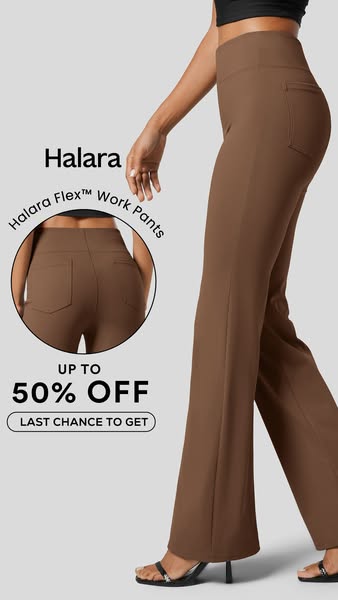 Halara Flex™ High Waisted Back Flare Work Pants💖💖