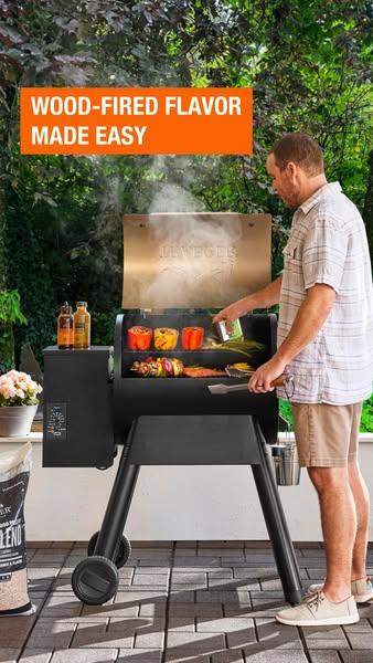 Traeger Pro Series 22-Pellet Grill and Smoker in Bronze TFB57PZB - The Home Depot