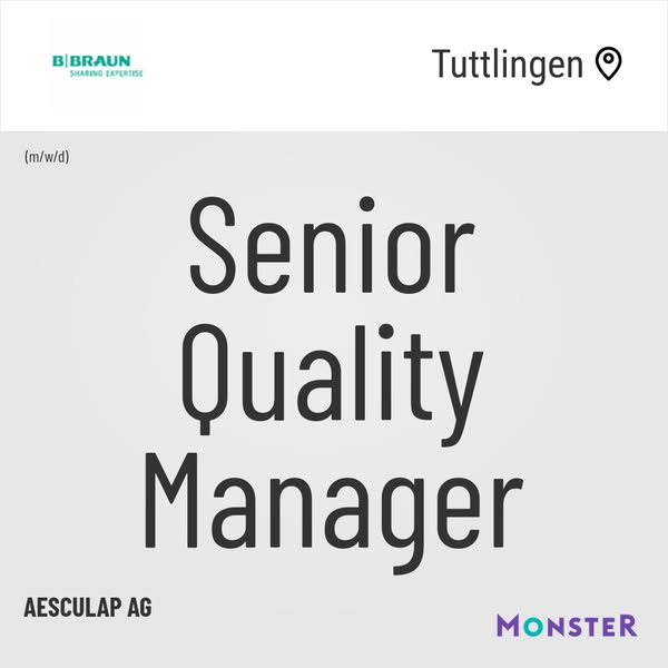 Senior Quality Manager