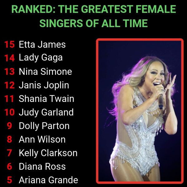 The Greatest Female Singers Of All Time, Ranked