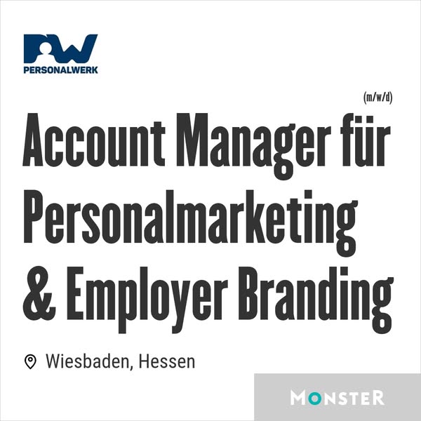 Account Manager für Personalmarketing & Employer Branding