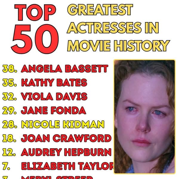 Cinema's Greatest Actresses, Ranked