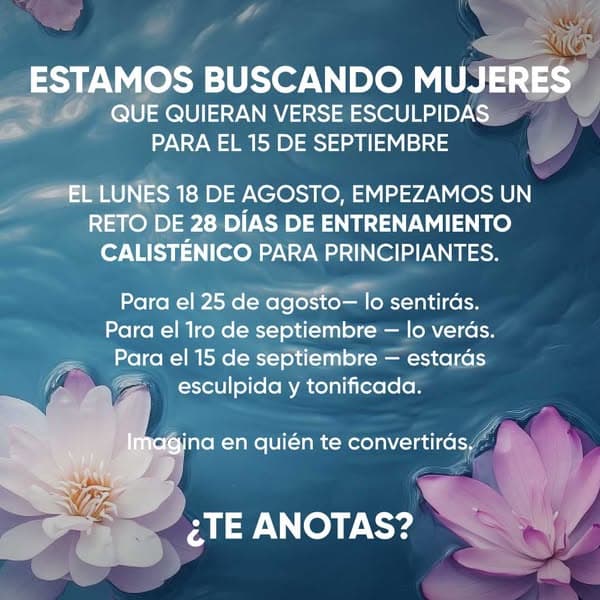 ¡Comienza la transformación ahora!