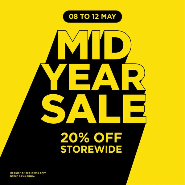 Mid Year Sale: 20% Off Storewide Happening Now