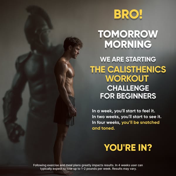 28-day calisthenics workout challenge👉