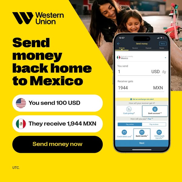 Send money with Western Union