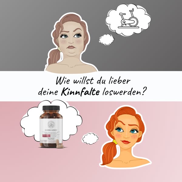 Hormonbedingtes Doppelkinn ist WEG [wirkt schnell]
