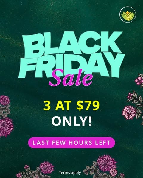Black Friday Ending Soon: 3 Bottles at $79!β