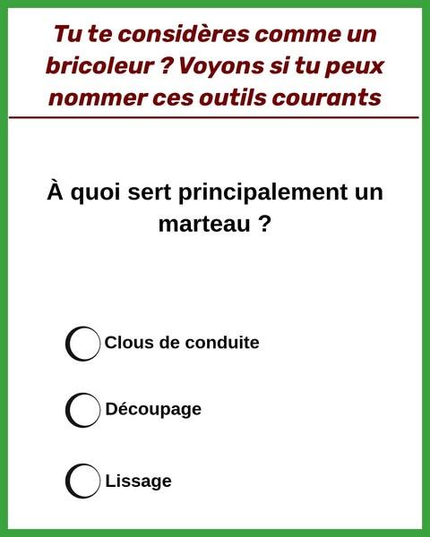 Seuls les vrais hommes peuvent nommer tous ces outils ménagers 🔨.