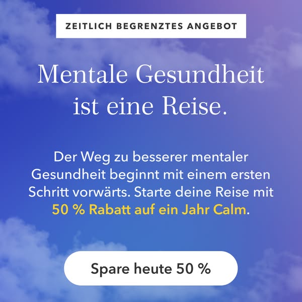 Beginne deine Reise in diesem Mental Health Awareness Monat mit 50 % Rabatt.