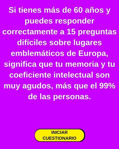 ¿Puedes puntuar 17/20 como un auténtico europeo? 🏰