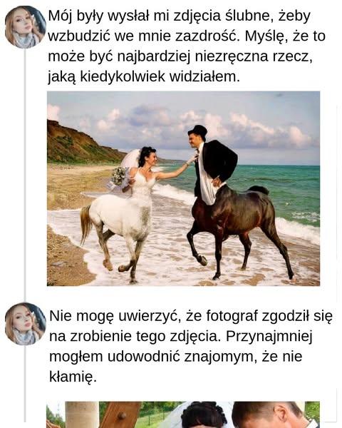 Niezręczne zdjęcia ślubne, na które trudno patrzeć