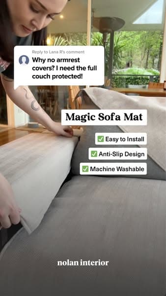 The Only Mat That Covers Armrests Too