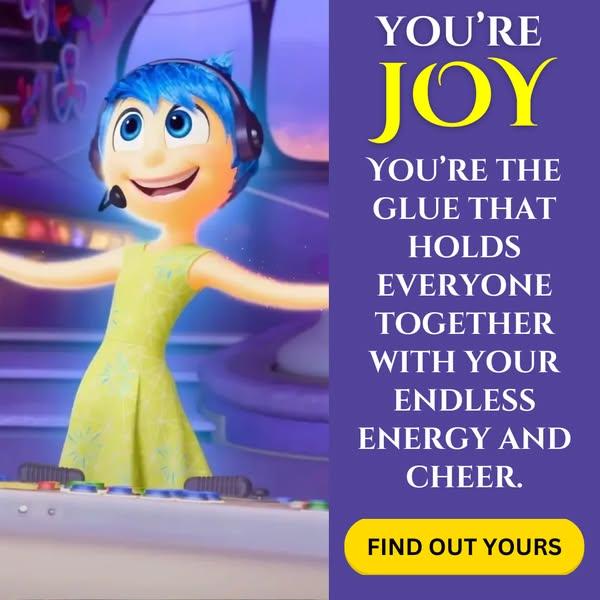 Which Inside Out Emotion Are You?