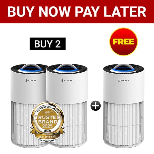 Buy 2 Get 1 Air Purifier - 2 Sterra Breeze Pro™ Air Purifiers + 1 FREE