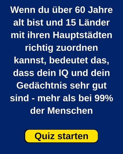 Denkst du, du kennst jede Hauptstadt? Mach das Quiz 👉