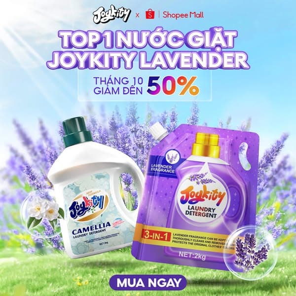 👉 GIẢM SỐC 50% – Nước Giặt & Viên Giặt Joykity