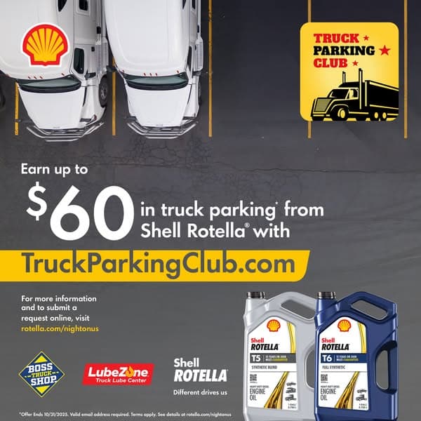 2025 Shell Rotella Truck Parking Club Promotion