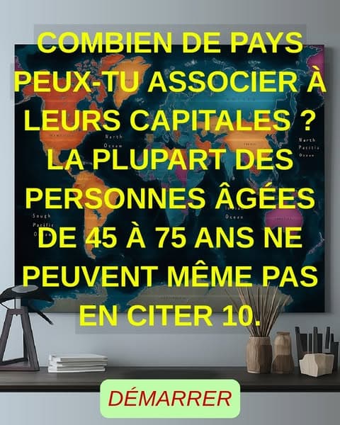Combien de pays peux-tu associer à leur capitale ?