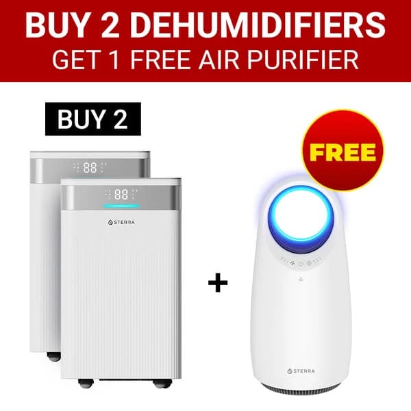 Buy 2 Sterra Ray™ Dehumidifiers Get 1 FREE Air Purifier (Mars)