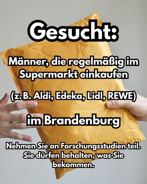 Gesucht: Männer im Brandenburg! Alles, was Sie erhalten, gehört Ihnen!