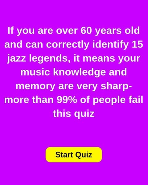 Think You Remember These Jazz Legends From History? Take The Quiz