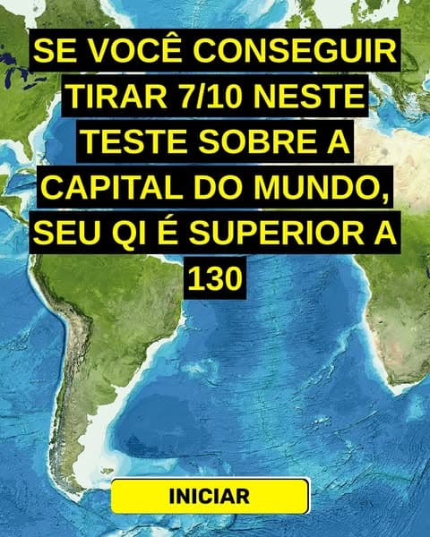 A maioria das pessoas não sabe o nome de metade dessas capitais - você sabe?