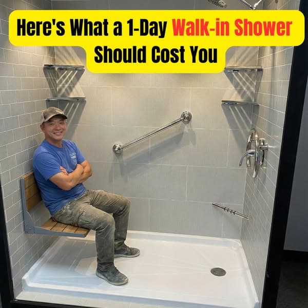 Here’s What a 1-Day Walk-in Shower Should Cost