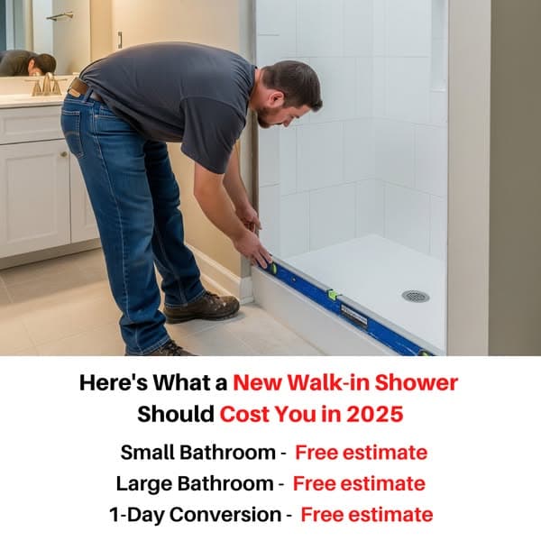 What a 1-Day Walk-in Shower Should Cost in 2025