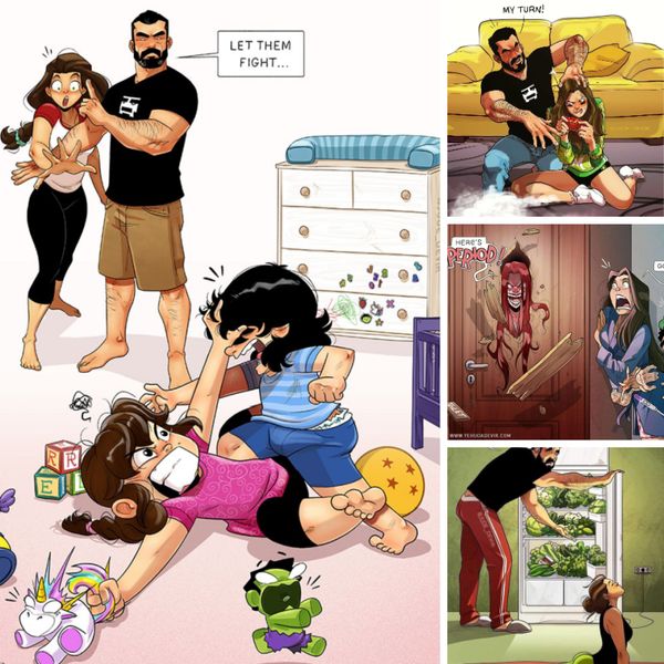 35+ Funny Cartoon Truths About Marriage And Parenthood