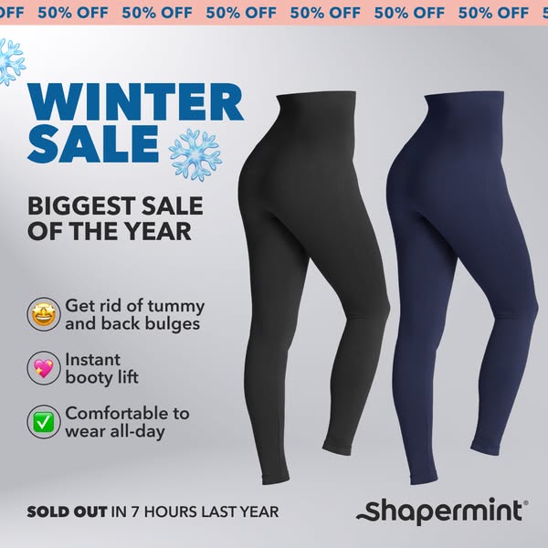 Winter Sale 50% OFF – Meet Your New Favorite Leggings ❤️