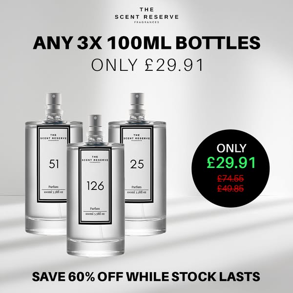 Get any 3 bottles for £29.91!