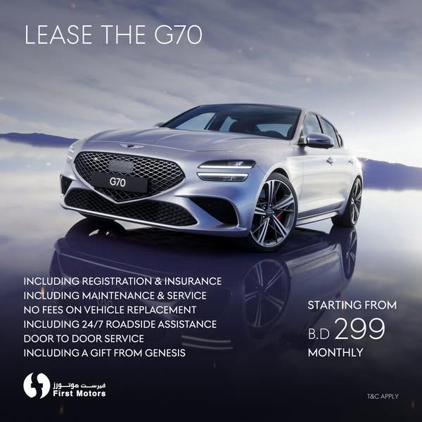 Lease the Genesis G70 Now