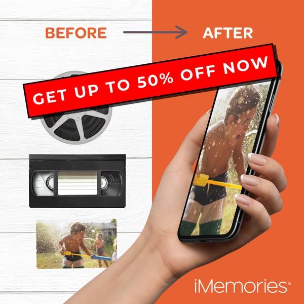 Get 50% OFF iMemories Today!