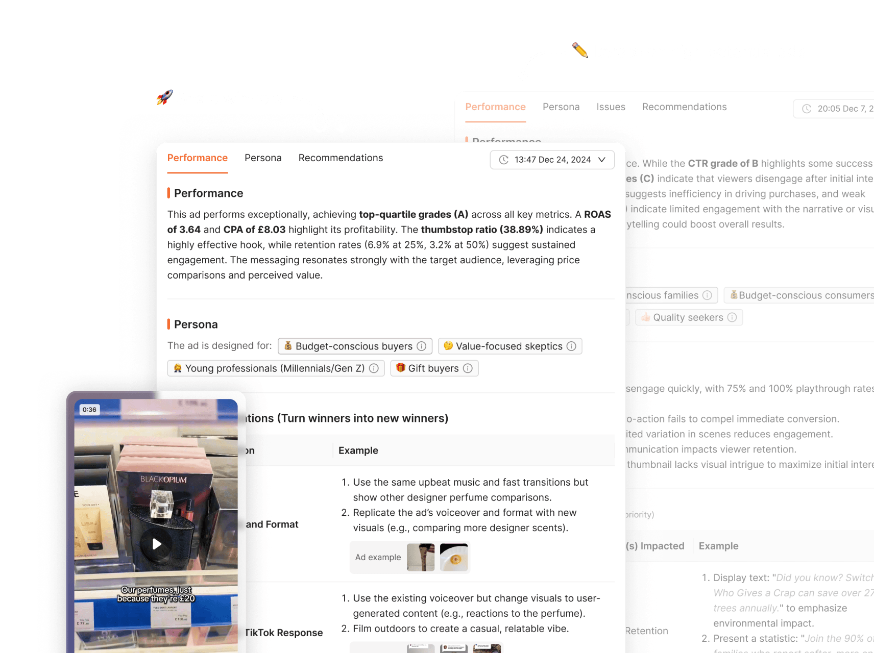 AI recommends how to scale winners and refine promising ads. illustration