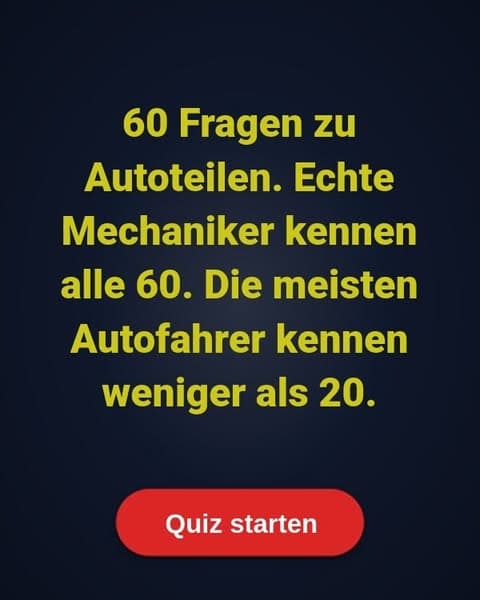 Nur echte Mechaniker können alle 60 Teile in diesem Quiz am Tresen erkennen