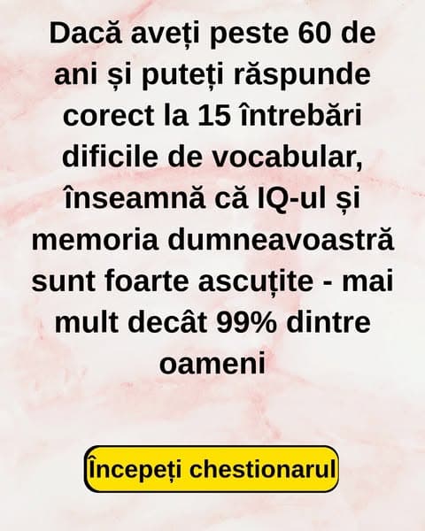 97% dintre adulți pică lamentabil acest test de vocabular de nivel elementar - Poți să corectezi măcar unul?