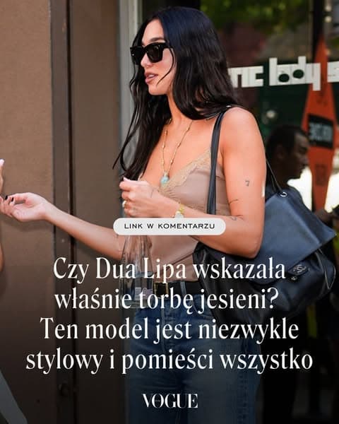 Czy Dua Lipa wskazała właśnie najmodniejszą torbę jesieni? Ten model jest niezwykle stylowy i pomieści wszystko