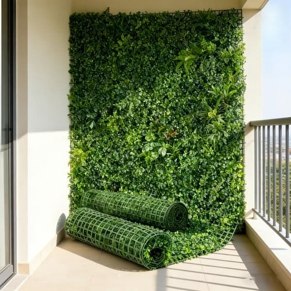 Juego de 3 piezas, total de 183 cm x 41 cm. La vegetación artificial fácilmente tu jardín . Adecuado para patios, pequeños patios y separadores de habitaciones interiores. Con una ultraalta que