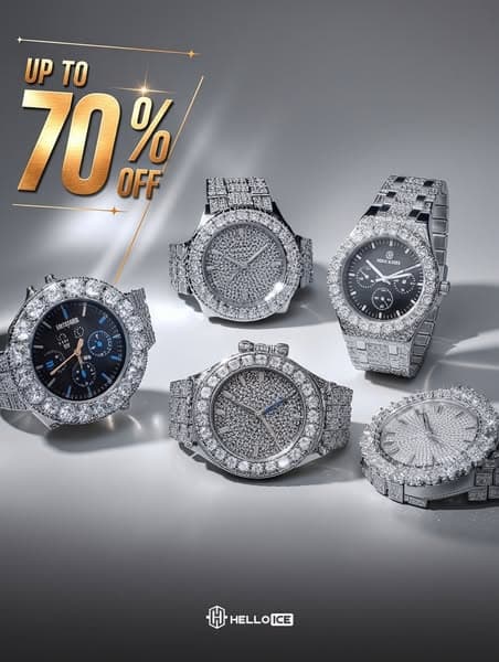 Men's Watches - Iced Out & Diamond Watches | Helloice