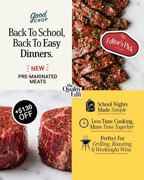 Try NEW Pre-Marinated Meats + Get $130 Off