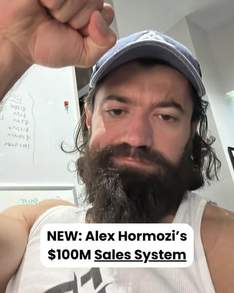 Alex Hormozi's $100M Sales Playbook for $1M Business Owners