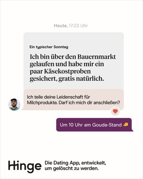 Finde echte Gefühle.