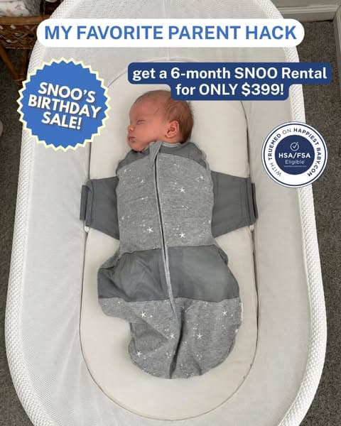 SNOO Bday Sale: 25% OFF Sleep Solutions