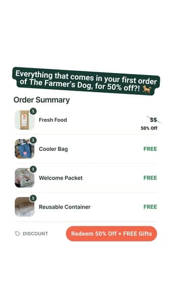Vet-Developed Peace of Mind: 50% Off The Farmer’s Dog