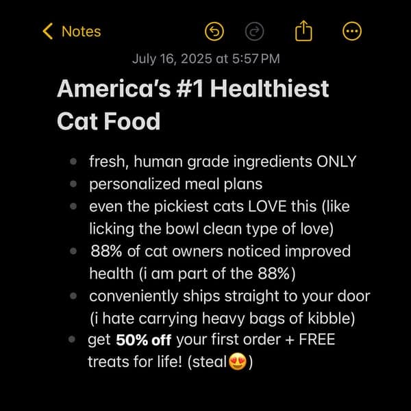 Human-Grade Fresh Cat Food
