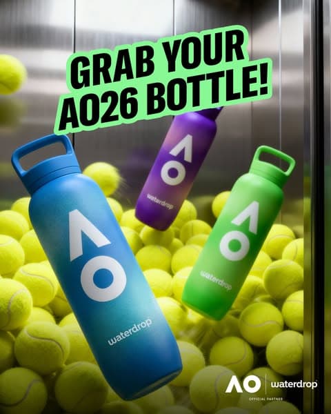 The Australian Open x waterdrop® Collection 💧